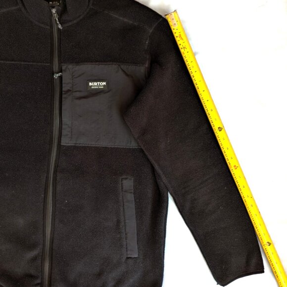 BURTON Men's Hearth Full-Zip Fleece Jacket Black Winter 2023 Size XL - Picture 6 of 7